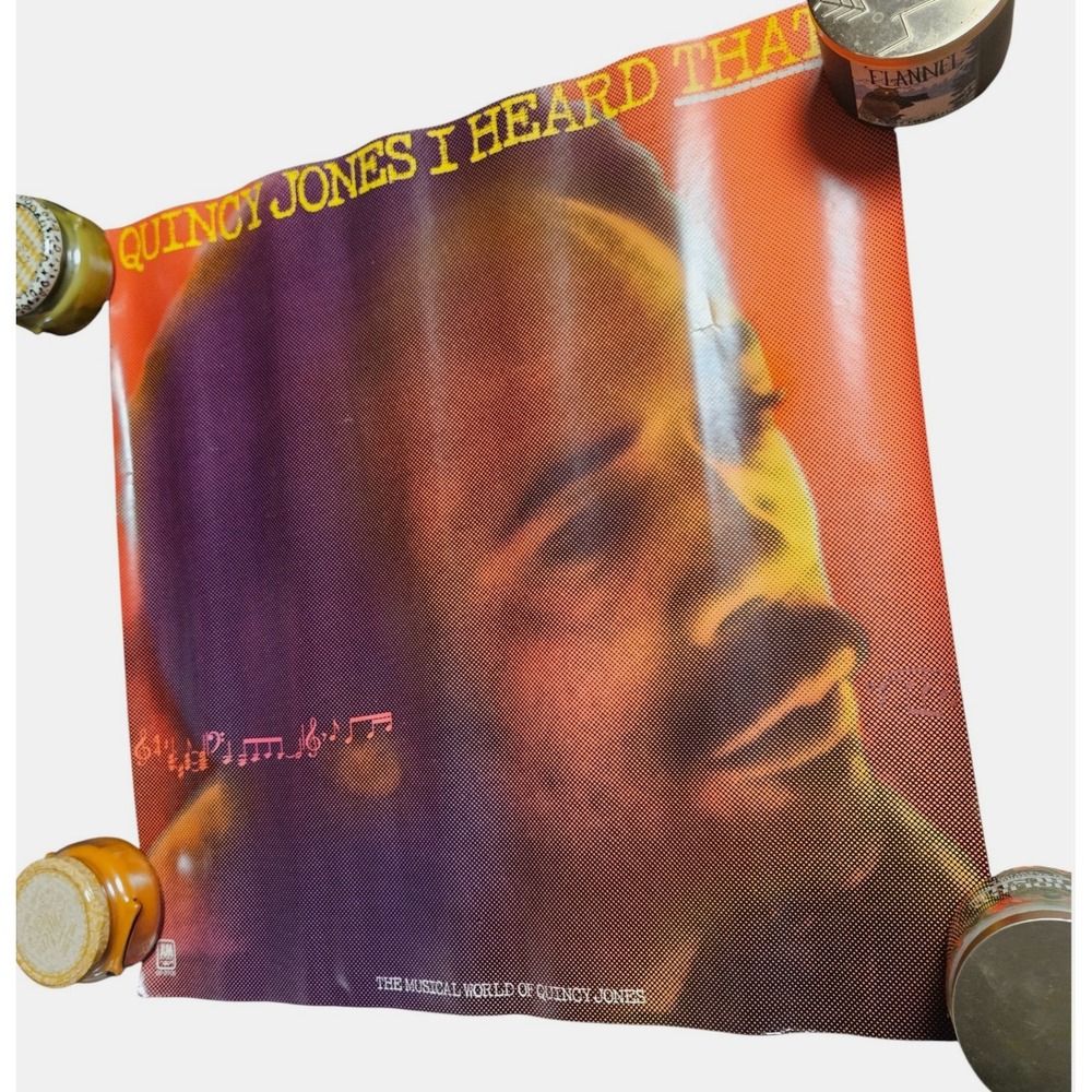 Quincy Jones I Heard That!! Album Promo Poster Display 24x24 Vintage 1970s Jazz